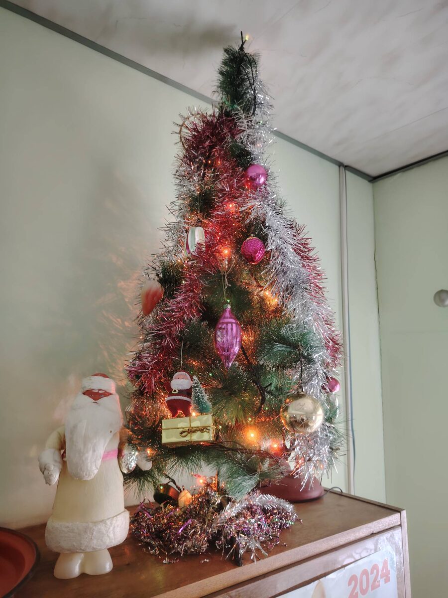 Вот такая ёлочка формата "мини" у меня сегодня (фото автора)