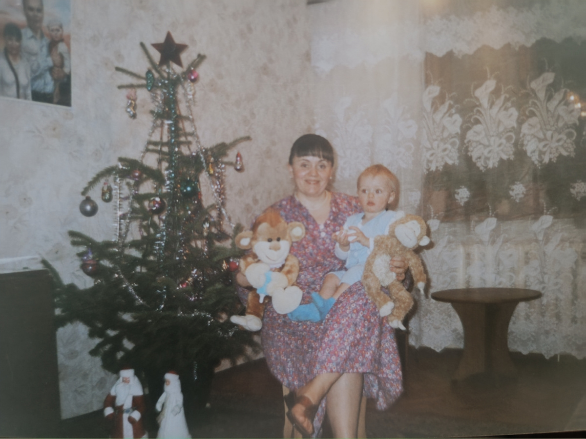 2003 г с сыном ,ему 1 год