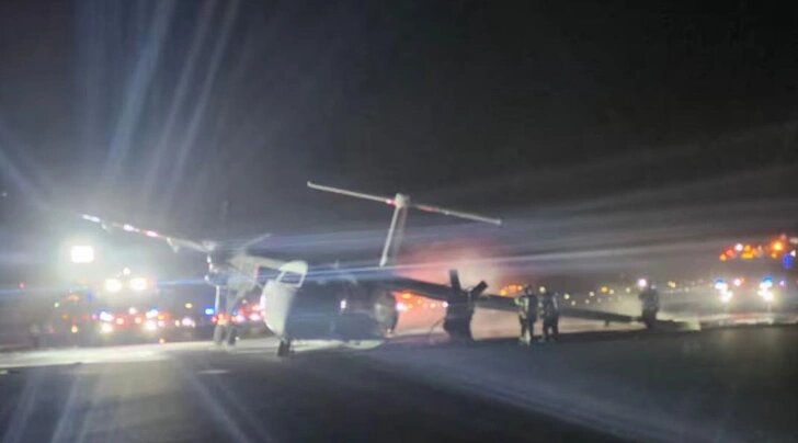 Валентайн успела сфотографировать самолет