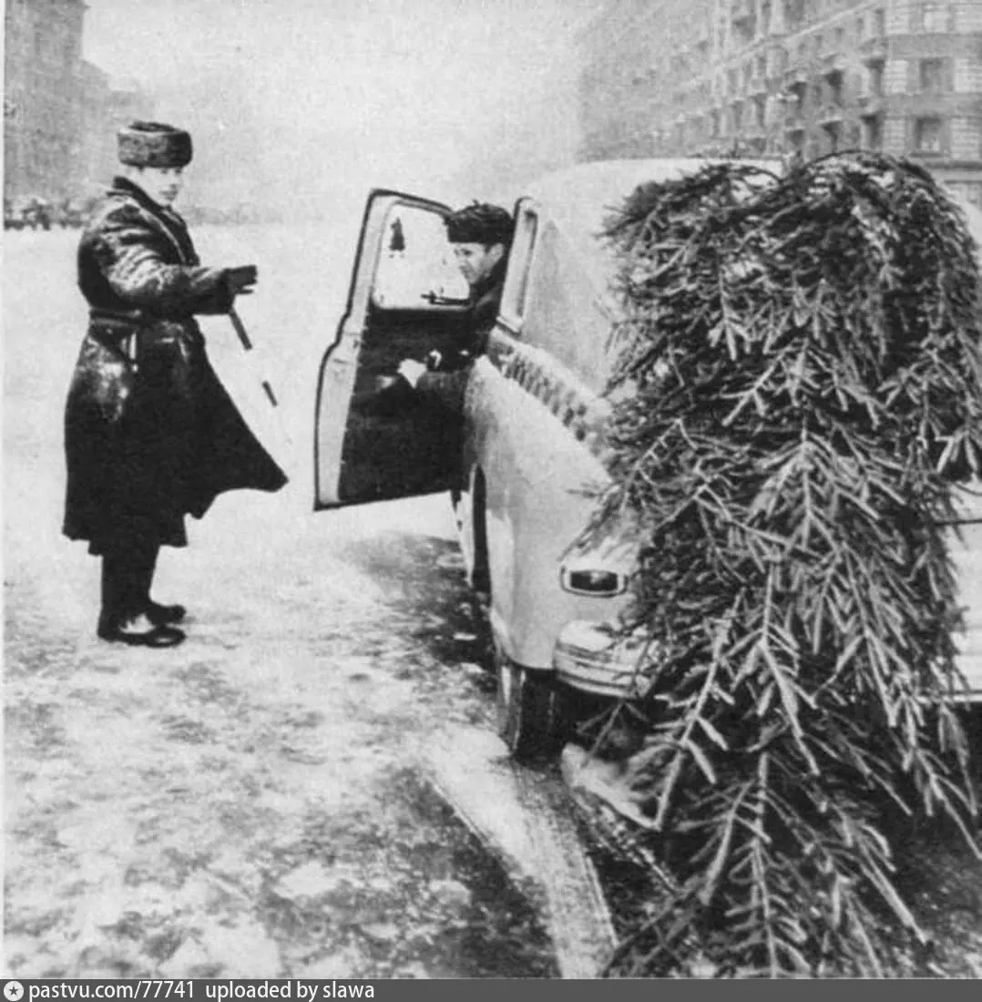 Интересная сцена на Смоленском бульваре, 1950-1955. С сайта www.pastvu.com.