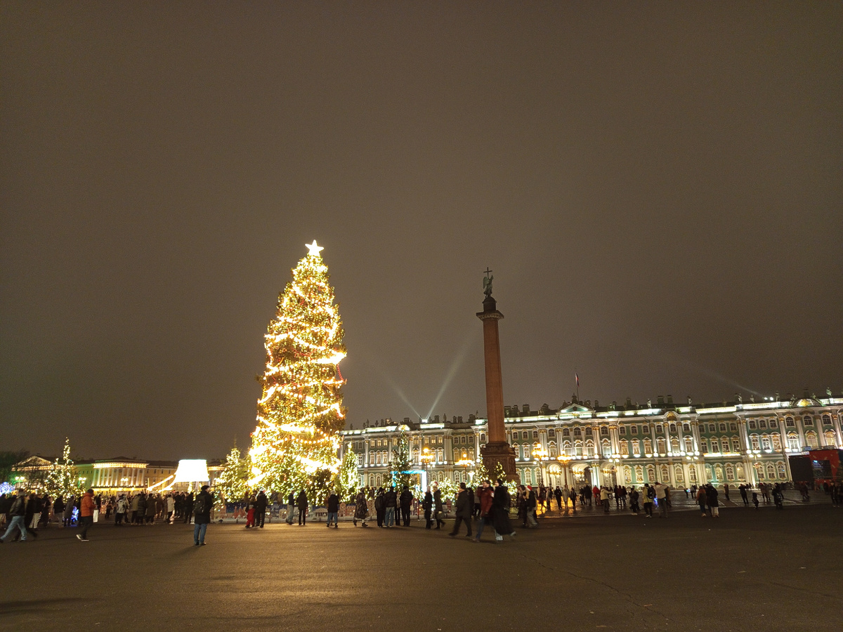 Елка на Дворцовой площади (фотографии авторские)