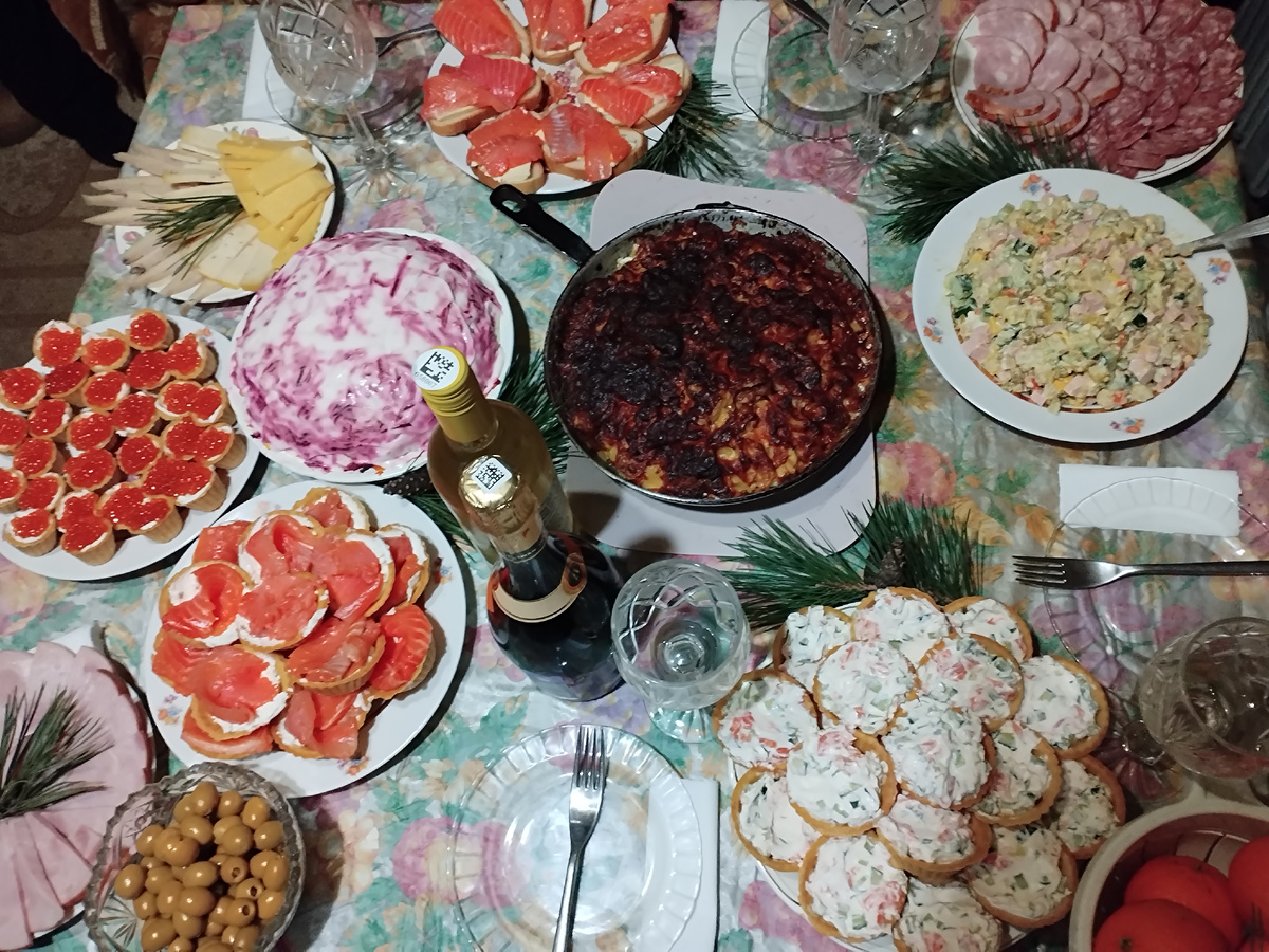 Прошлый Новый Год был очень вкусный.