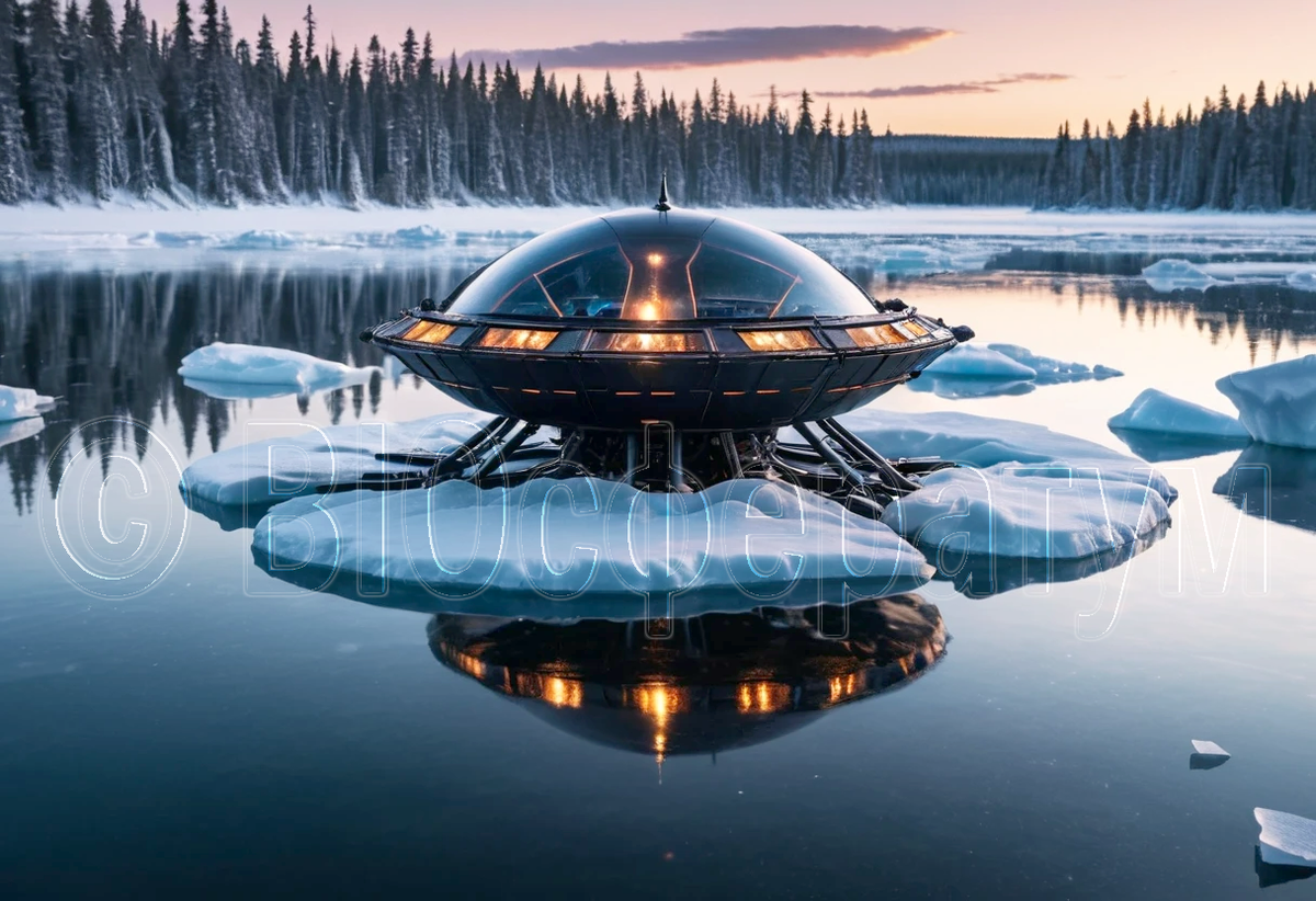 Это мог быть летающий аппарат.