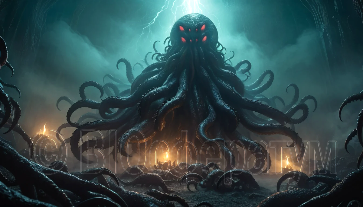 Из пропасти показалось чудовище.