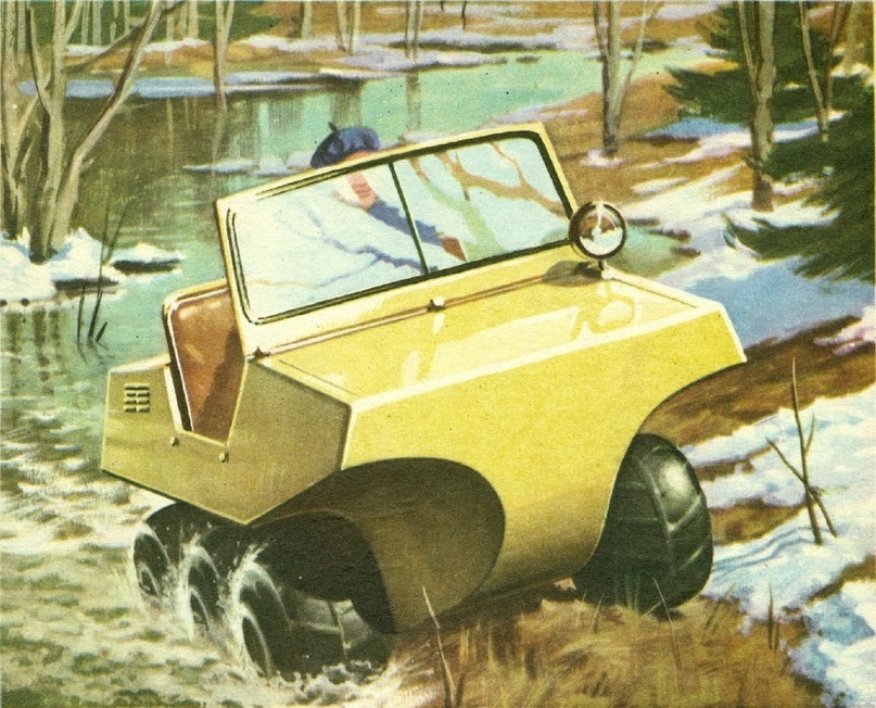 Внешний вид вездехода Корчагина - журнал "Моделист-конструктор", 1971-12