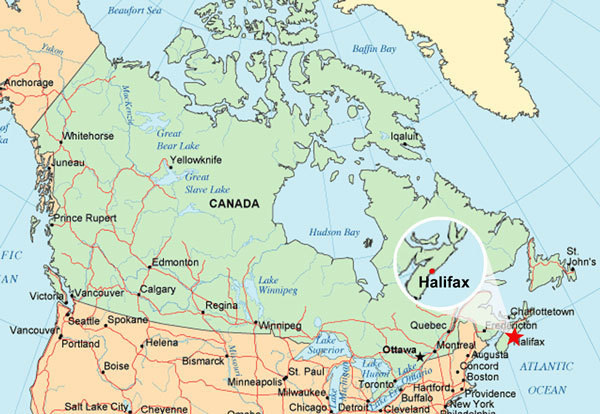 Галифакс на карте. фото: картинки яндекса.