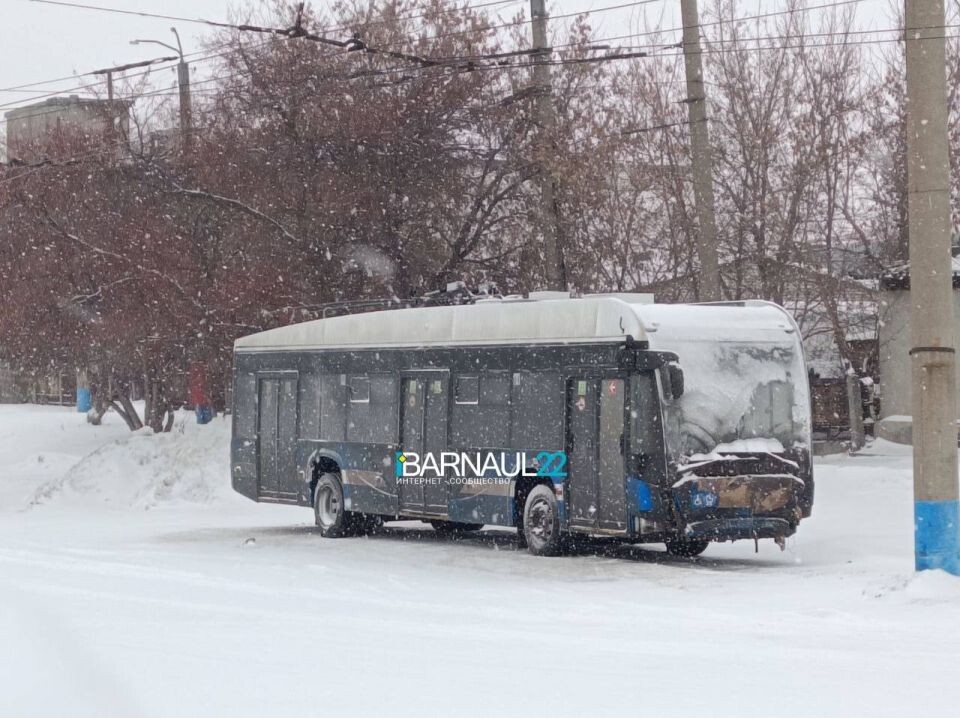    Новый троллейбус. Источник: t.me/barnaul22official