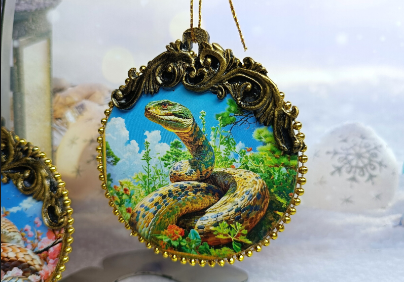 Новогодние медальоны Скрин с сайта Баба Яга Прекрасная. Магия рукоделия