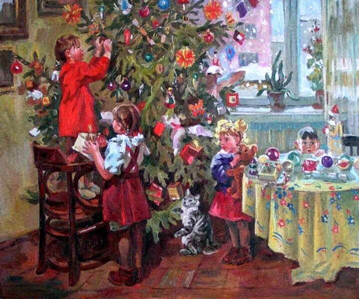 Елена Хмелева, Новый год. Все изображения взяты из открытых источников сети интернет. 