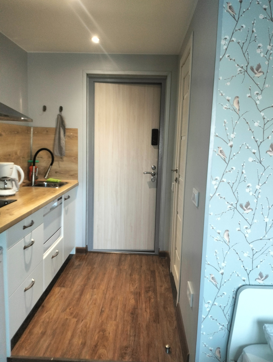 Даже мини кухня 