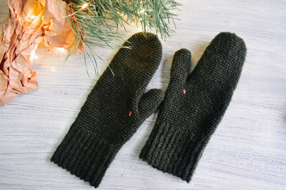 Варежки крючком