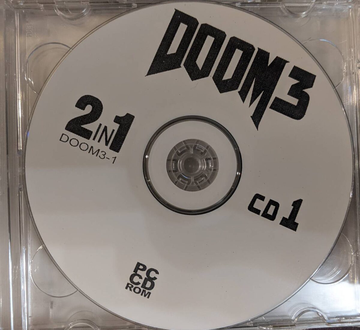 Принт CD-диска игры Doom 3 от Фаргуса