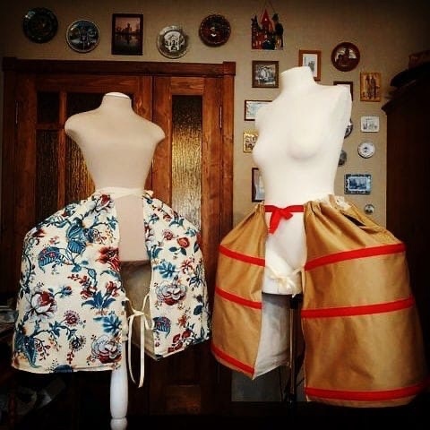 Фижмы изготовленные мастером для моего проекта "Женский взгляд. Петр 1."