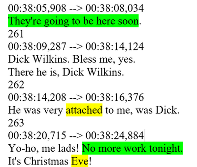 работа с субтитрами в цвете