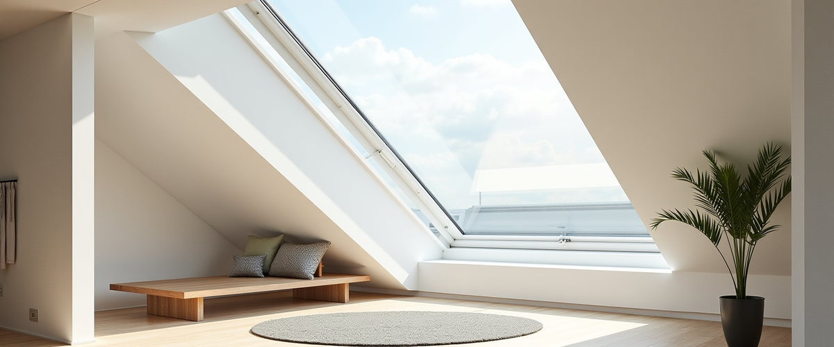 мансардное окно в частном доме