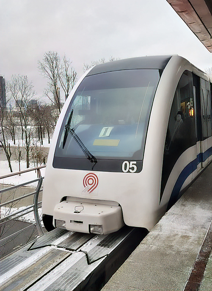 монорельс на станции