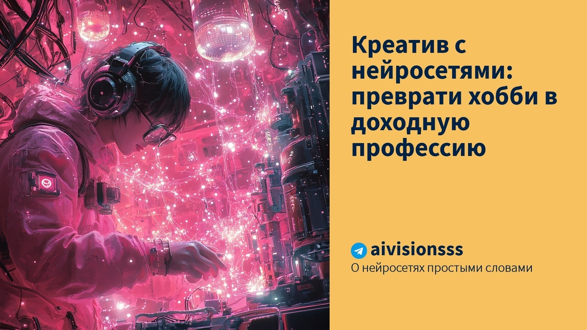    Креатив с нейросетями: преврати хобби в доходную профессию aivisions