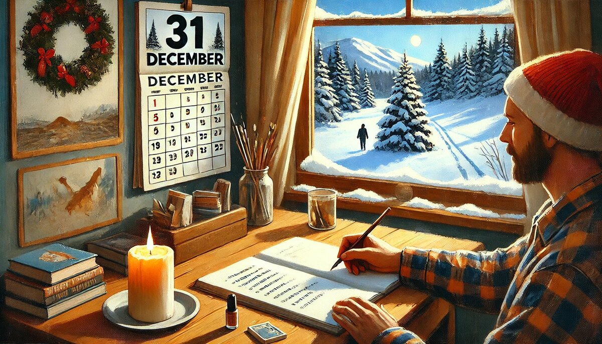 Составьте список целей на следующий год, чтобы начать его с чёткими намерениями.