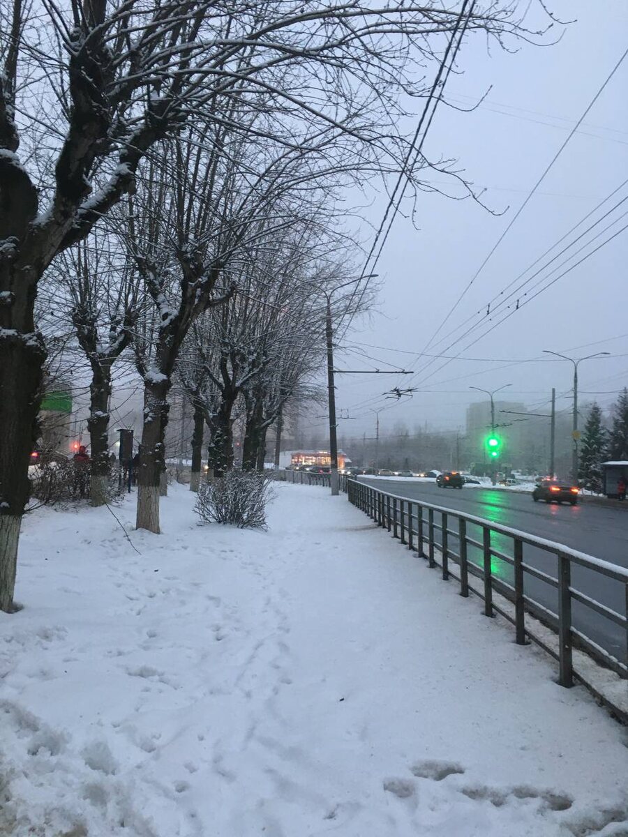 Город предновогодний