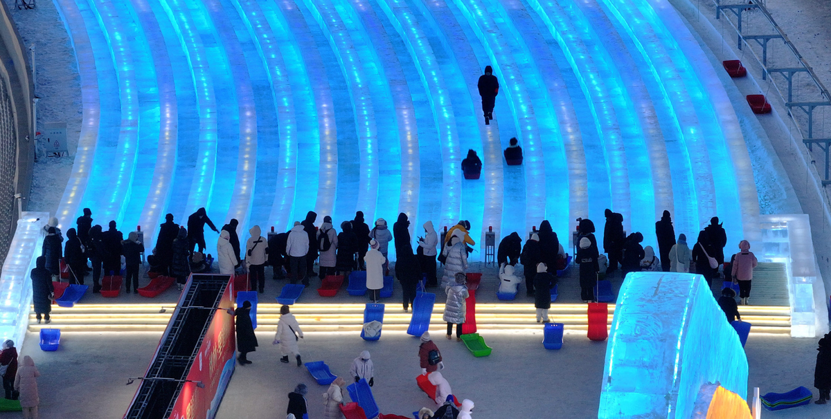 Шикарные горки, теперь тоже хочу в Харбин