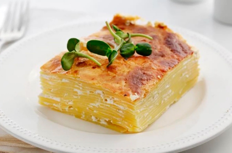 Гратен из картофеля.