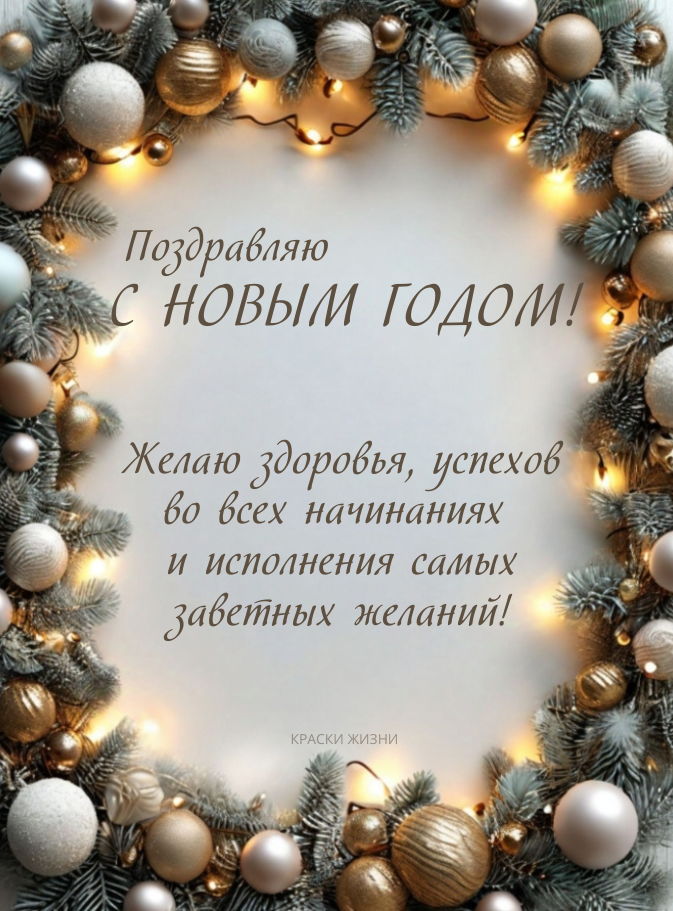 Поздравляю с Новым годом!