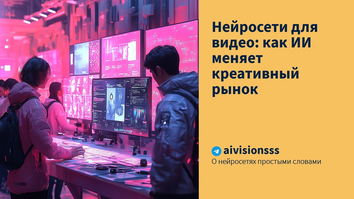    Нейросети для видео: как ИИ меняет креативный рынок aivisions