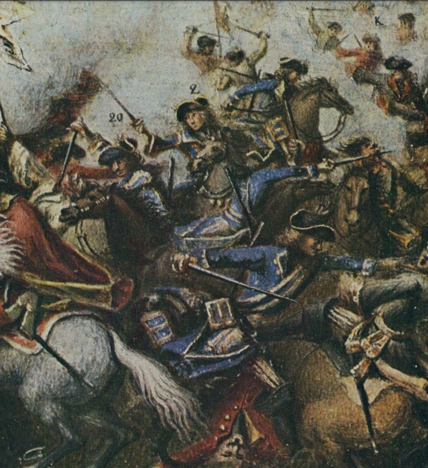 Crossing of the Düna on July 9, 1701. With focus on the Drabants.