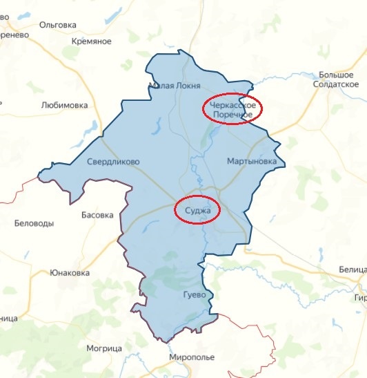 Карта бд курская область