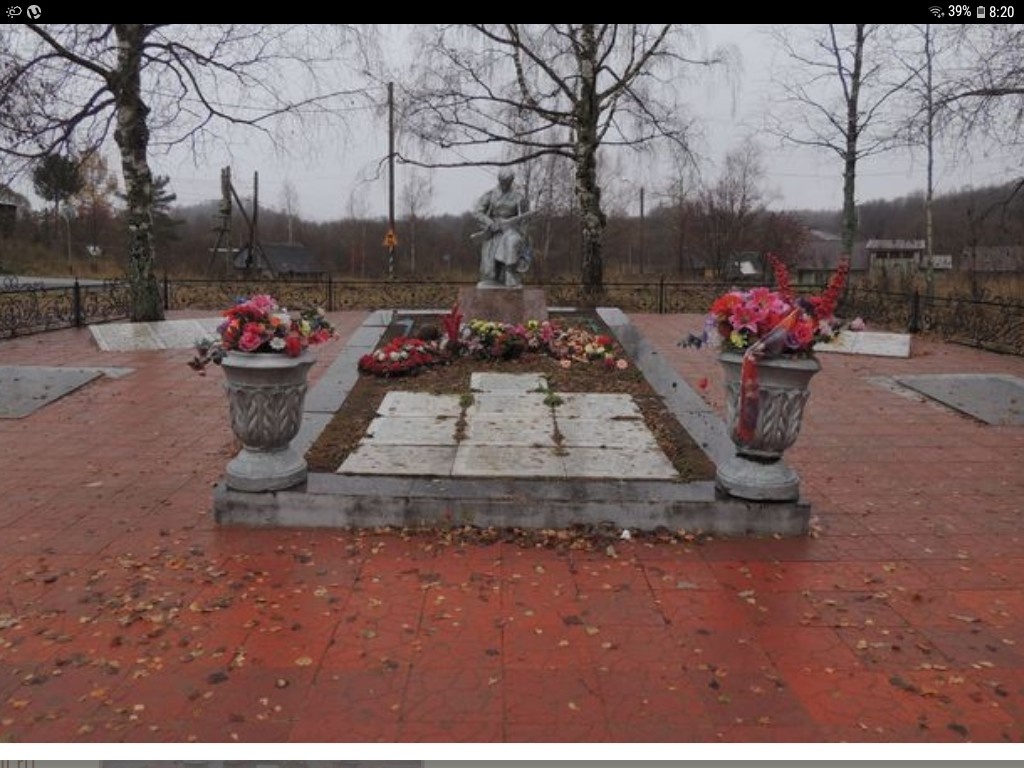 фото из архива Клопцова В.В. братская могила в Карелии где похоронен дед Клопцов Егор Поликарпыч...