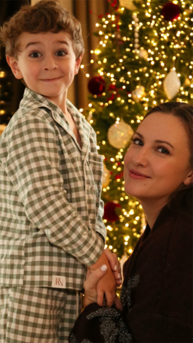 Ольга Гажиенко с младшим сыном Львом. Фото: соцсети Ольги Гажиенко