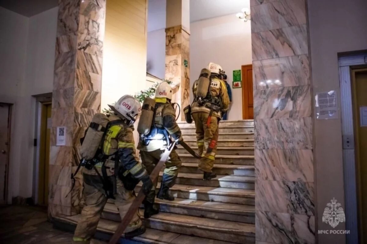    В гостинице «Большой Урал» прошли пожарно-тактические учения
