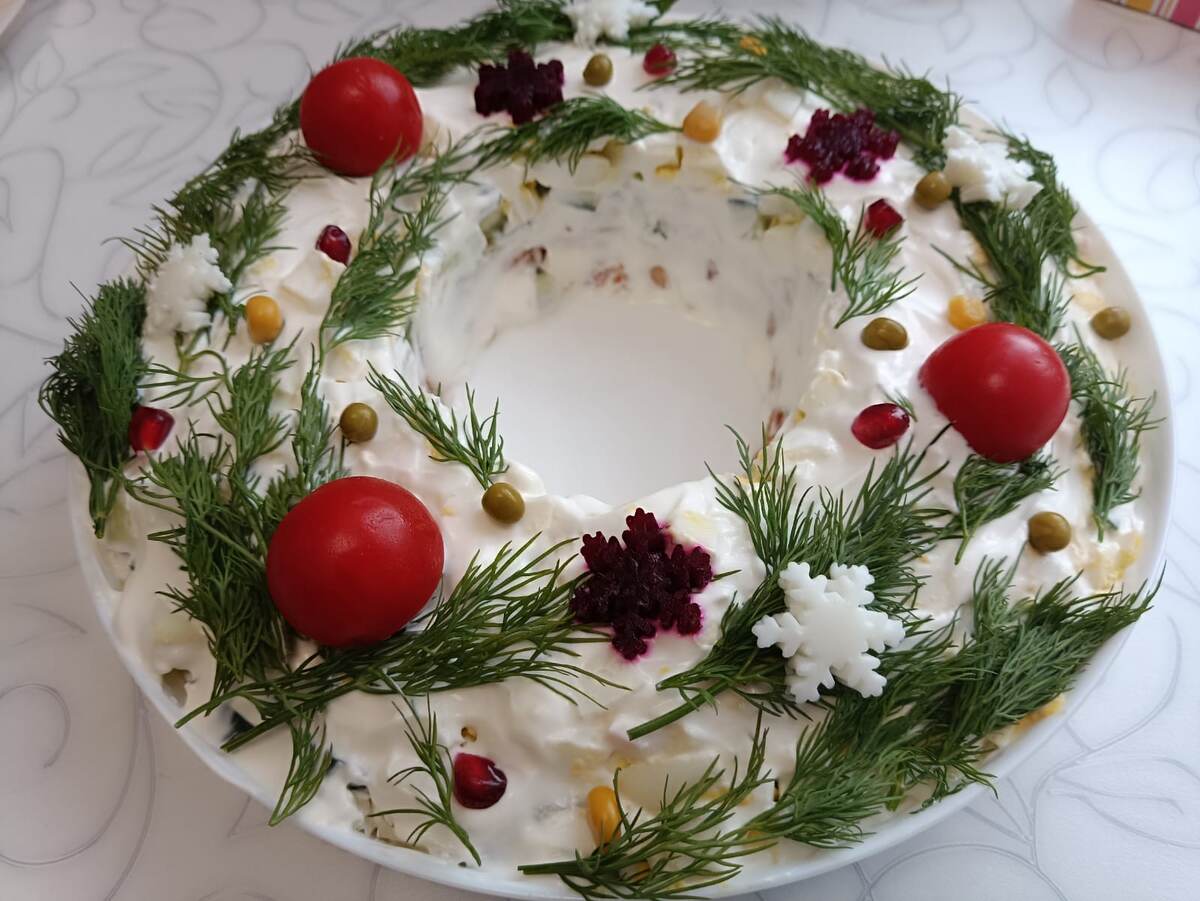 Салат с новогоднего стола 31.12.23г.