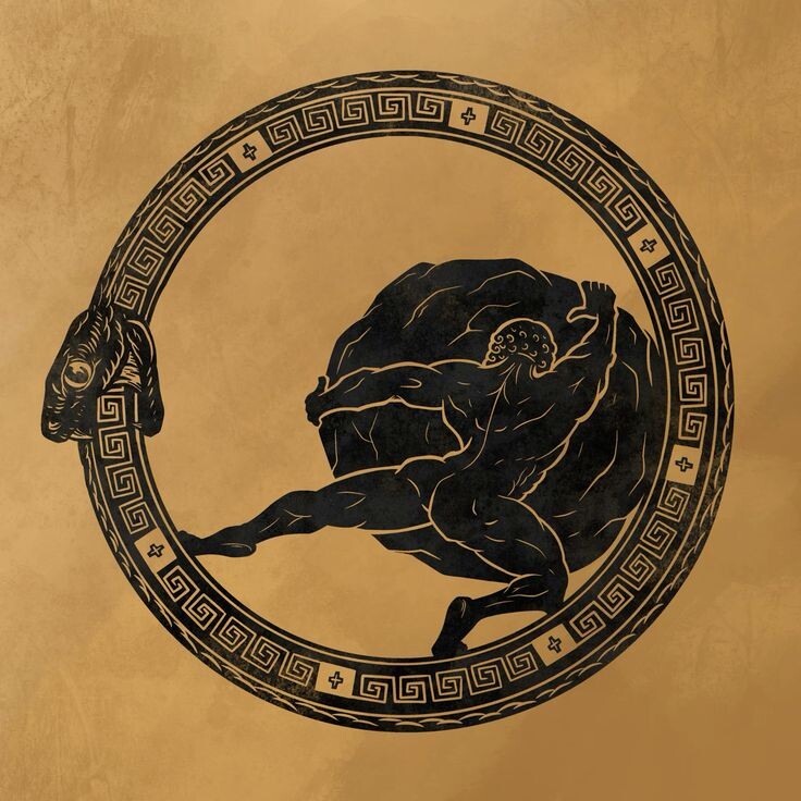 Древнегреческий герой Сизиф и образ змеи как цикличности времени 