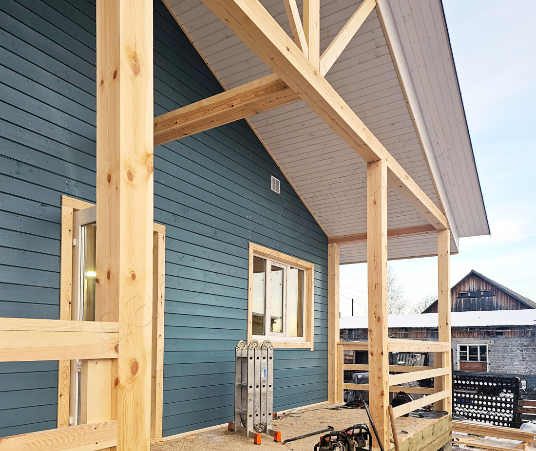 Дом-баня в селе Алакуртти