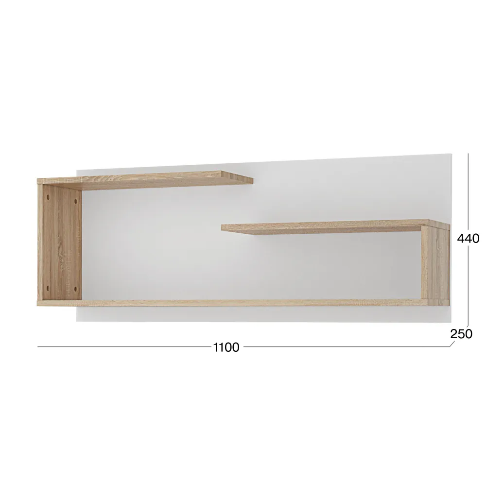 Полка настенная прямая навесная Beneli МИКА 