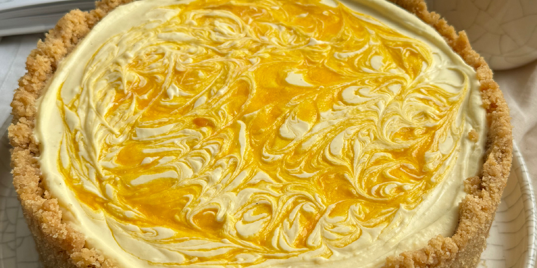 Чизкейк с манго без духовки