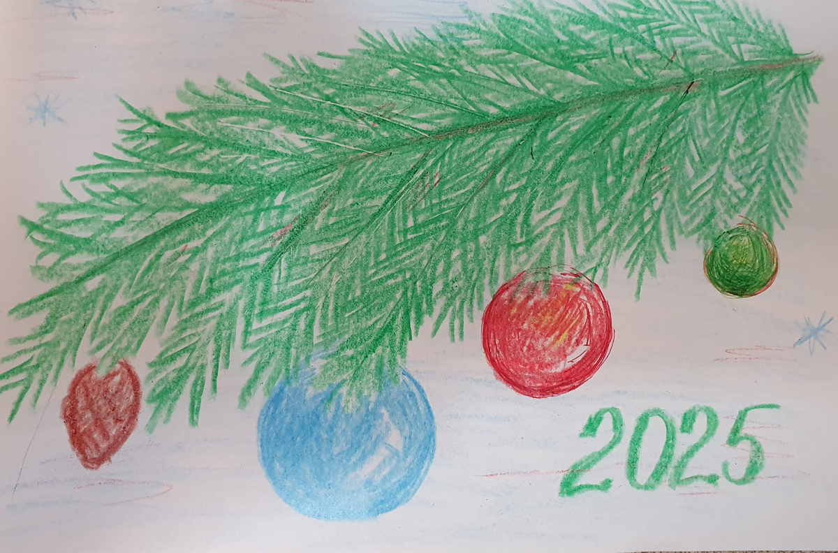 мой рисунок-открытка вам!