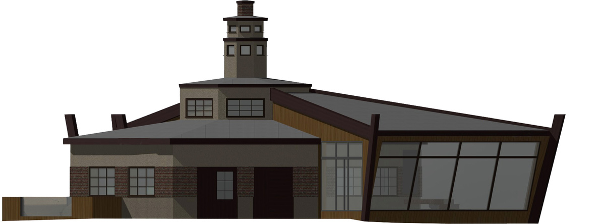 Визуализация (первичная) фасада проектируемого здания