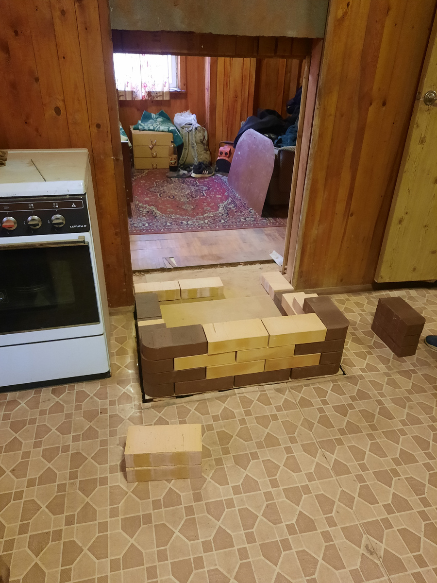 Раскладка будующей печи