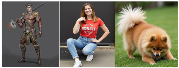 Супергерой-рыцарь. Потом девушка и наконец собака - шпиц.