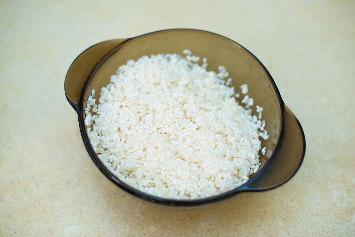 Промытый рис