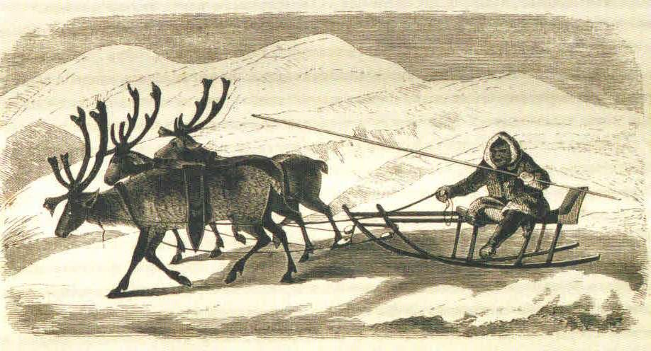 Нет, это не Дед Мороз везет подарочки детишкам - это злобный мансюк едет на охоту. 