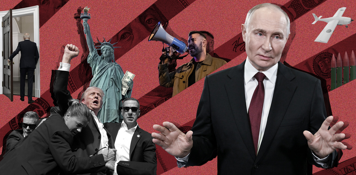 В материале использованы фотографии: | Evan Vucci/AP/TASS, Yuri Gripas/ZUMA/TASS, Кристина Кормилицына, Артур Лебедев, Егор Алеев, Алексей Коновалов/ТАСС, GUILLAUME HORCAJUELO/EPA/TASS, Allison Robbert/ZUMA/TASS, Al Drago/POOL/EPA/TASS. | Коллажи: Анна Бабич