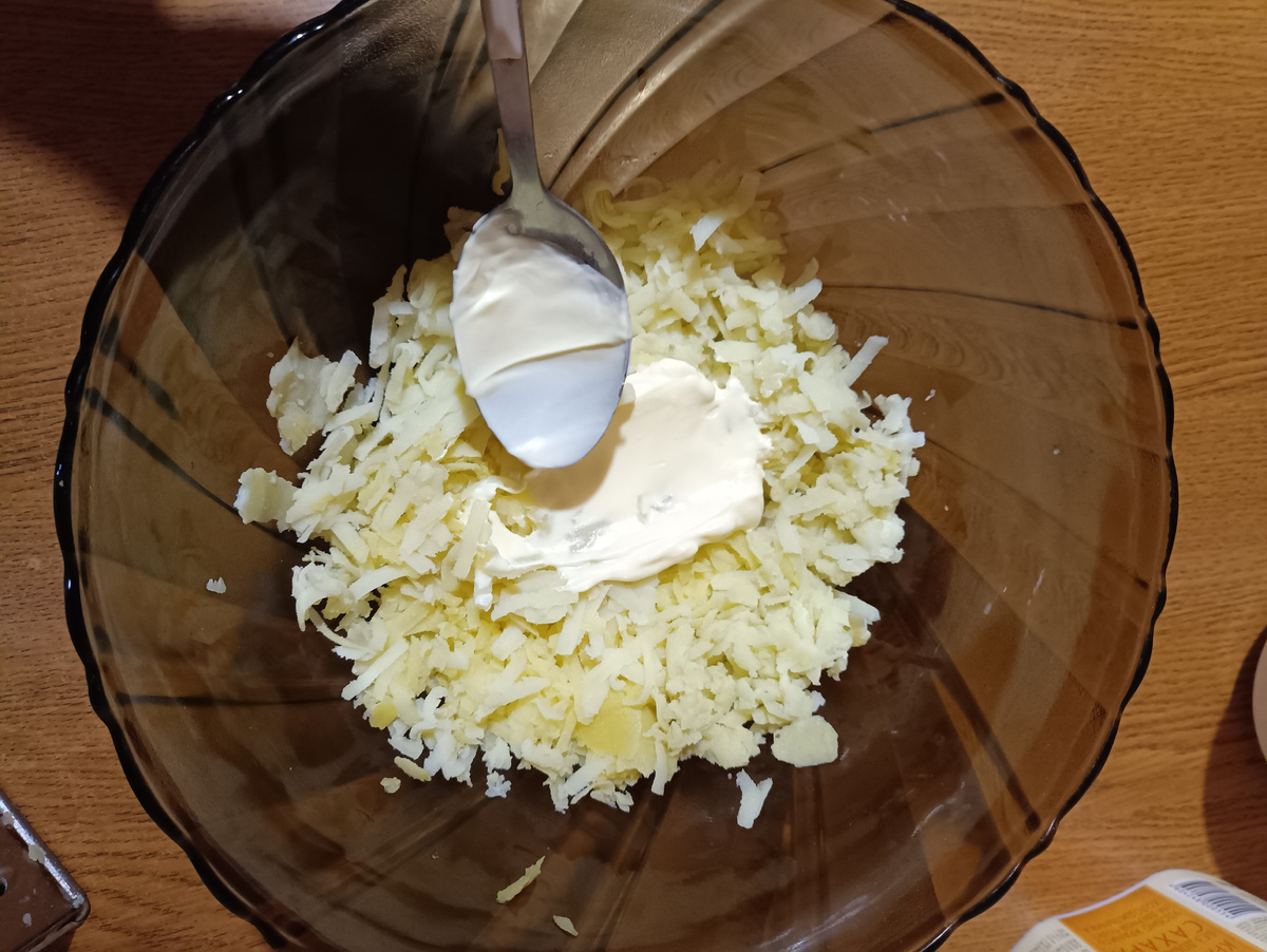 Фото автора. Слой картофеля.