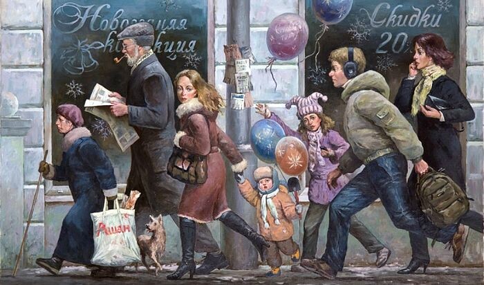 предновогодняя суета. фото из интернета