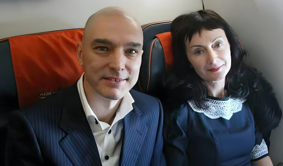 Андрей Державин с женой