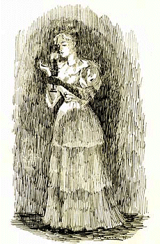 
And Opened the Case of A Miniature, Slowly and With Deliberate Care.