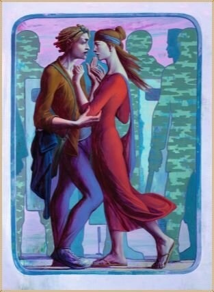 Кошелев. Встреча на митинге. 2012. Холст, акрил.