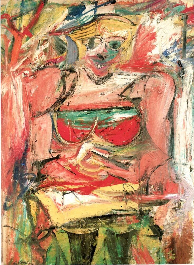 «Женщина — охра" Виллем де Кунинг